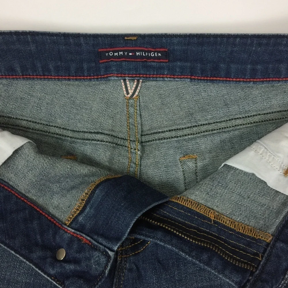 Seven Medium Wash Denim Shorts With 1.5” Cuff